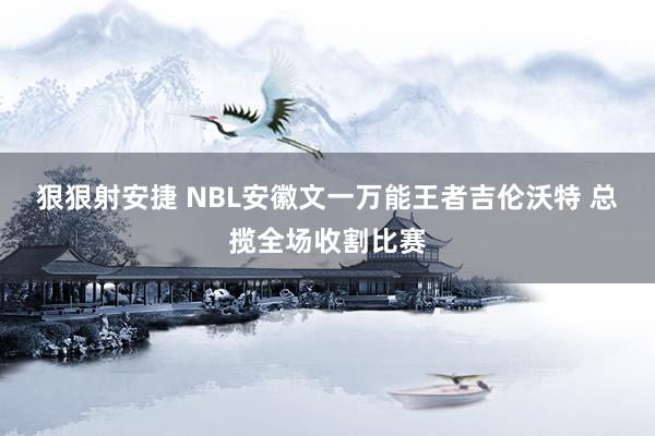 狠狠射安捷 NBL安徽文一万能王者吉伦沃特 总揽全场收割比赛