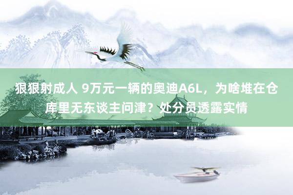 狠狠射成人 9万元一辆的奥迪A6L，为啥堆在仓库里无东谈主问津？处分员透露实情