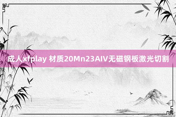 成人xfplay 材质20Mn23AIV无磁钢板激光切割