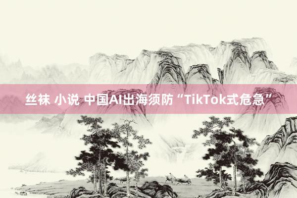 丝袜 小说 中国AI出海须防“TikTok式危急”