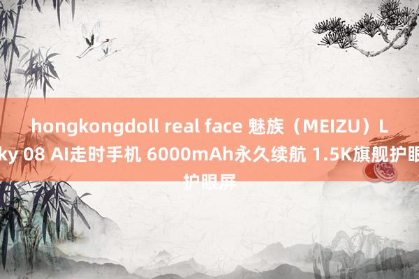 hongkongdoll real face 魅族（MEIZU）Lucky 08 AI走时手机 6000mAh永久续航 1.5K旗舰护眼屏