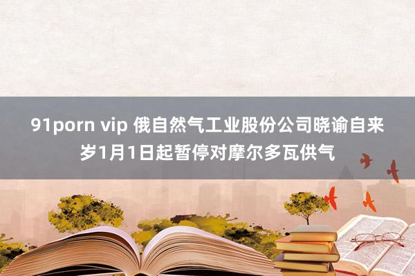 91porn vip 俄自然气工业股份公司晓谕自来岁1月1日起暂停对摩尔多瓦供气