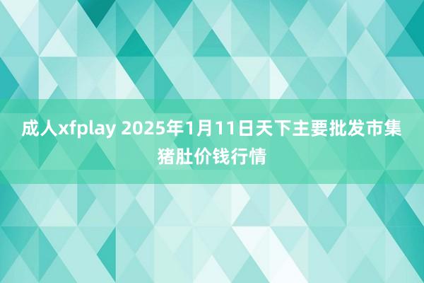 成人xfplay 2025年1月11日天下主要批发市集猪肚价钱行情